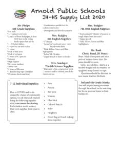 Schoolsupplieslists2020 Page2 Schoolsupplieslists2020 Page2