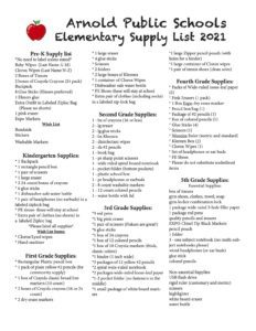 Schoolsupplieslists Schoolsupplieslists